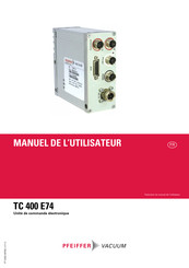 Pfeiffer Vacuum TC 400 E74 Manuel De L'utilisateur