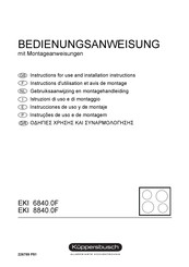 Kuppersbusch EKI 8840.0F Instructions D'utilisation Et Avis De Montage