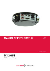 Pfeiffer Vacuum TC 1200 PB Manuel De L'utilisateur