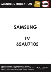 Samsung 65AU7105 Manuel D'utilisation