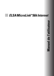 ELSA MicroLink 56k Internet Manuel De L'utilisateur