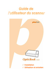 Plustek OpticBook 4600 Guide De L'utilisateur