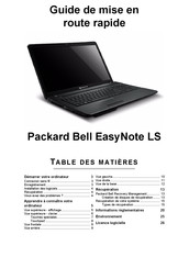 Packard Bell EasyNote LS Guide De Mise En Route Rapide