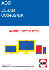 AOC CU34G2X Manuel D'utilisation