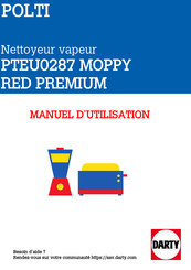 POLTI Moppy PTEU0287 Manuel D'instructions