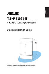 Asus T3-P5G965 Guide D'installation Rapide