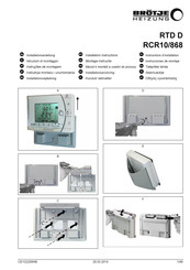 BRÖTJE RTD D Instructions D'installation