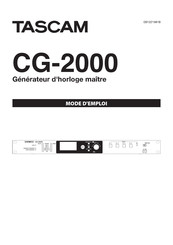 Tascam CG-2000 Mode D'emploi