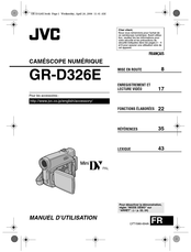 JVC GR-D326E Manuel D'utilisation