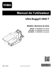 Toro Ultra Buggy 2500-T 2023 Manuel De L'utilisateur