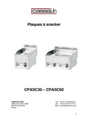 Casselin CPASC60 Mode D'emploi