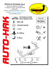 AUTO-HAK W25A Instructions De Montage