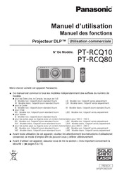 Panasonic DLP PT-RCQ10 Manuel D'utilisation