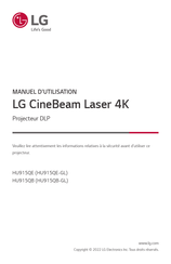 LG CineBeam Laser 4K HU915QB Manuel D'utilisation