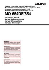 JUKI MO-654 Manuel D'instructions