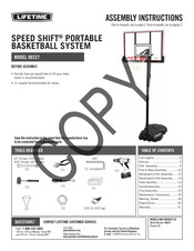 Lifetime SPEED SHIFT 90227 Instructions D'assemblage