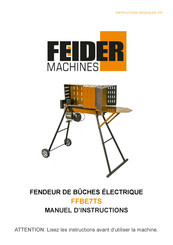 FEIDER Machines FFBE7TS Manuel D'instructions