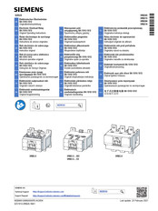 Siemens SIRIUS 3RB2 5 Serie Instructions De Service Originales