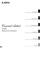 Kawai Concert Artist CA 58 W Manuel De L'utilisateur
