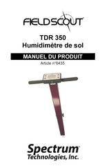 Spectrum Technologies Field Scout TDR 350 Manuel Du Produit