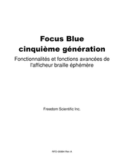 Freedom Scientific Focus Blue Mode D'emploi