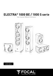 Focal ELECTRA SR 1000 BE Manuel D'utilisation