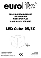 EuroLite LED Cube 25/5C Mode D'emploi