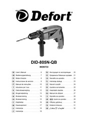 Defort DID-805N-QB Mode D'emploi