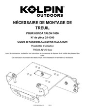 Kolpin Outdoors 25-1300 Guide D'assemblage