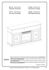 Walker Edison W58FPEML2DHB Instructions De Montage