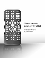 Simplicity RT-SR50 Guide De Référence De L'utilisateur