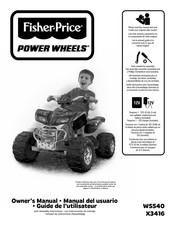 Fisher-Price Power Wheels X3416 Guide De L'utilisateur