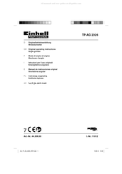 EINHELL Professional TP-AG 2326 Mode D'emploi D'origine