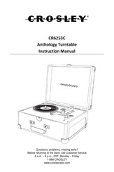 Crosley Anthology Manuel D'utilisation