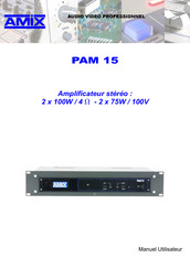 AMIX PAM 15 Manuel Utilisateur