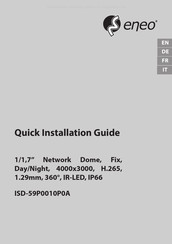 Eneo ISD-59P0010P0A Guide D'installation Rapide