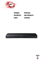 Samsung UBD-M8500 Manuel Complet