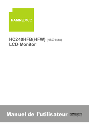 HANNspree HC240HFB Manuel De L'utilisateur
