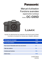 Panasonic LUMIX DC-G95D Manuel D'utilisation