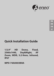 Eneo MPD-74A0003M0A Guide D'installation Rapide