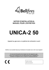 Bellfires UNICA-2 50 Notice D'installation & Manuel D'entretien