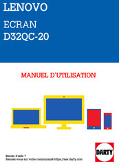 Lenovo D32QC-20 Guide De L'utilisateur