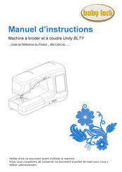 Baby Lock 882-C40 Manuel D'instructions