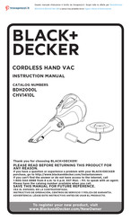Black & Decker BDCHD18K-QW Manuel D'instructions