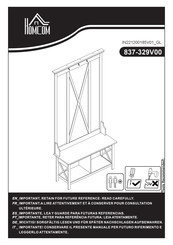 HOMCOM 837-329V00 Instructions De Montage