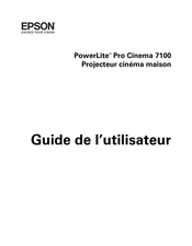Epson PowerLite Pro Cinema 7100 Guide De L'utilisateur