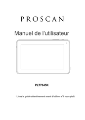 ProScan PLT7045K Manuel De L'utilisateur