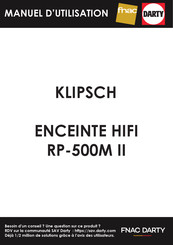 Klipsch RP-500M II Mode D'emploi