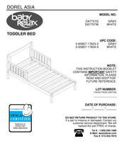 Dorel Asia baby RELAX DA7757W Mode D'emploi