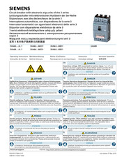 Siemens 3VA63 H 1 Série Notice D'utilisation